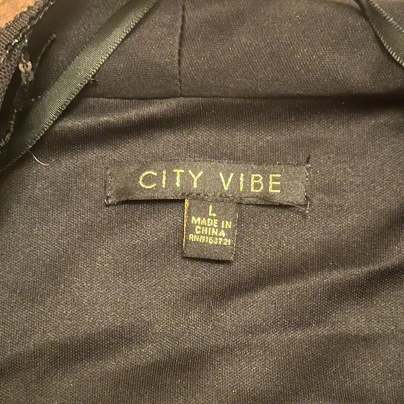 STUNNING Black Bolero Jacket (sequins & fringe) Long See-thru Sleeve LARGE - Picture 5 of 12